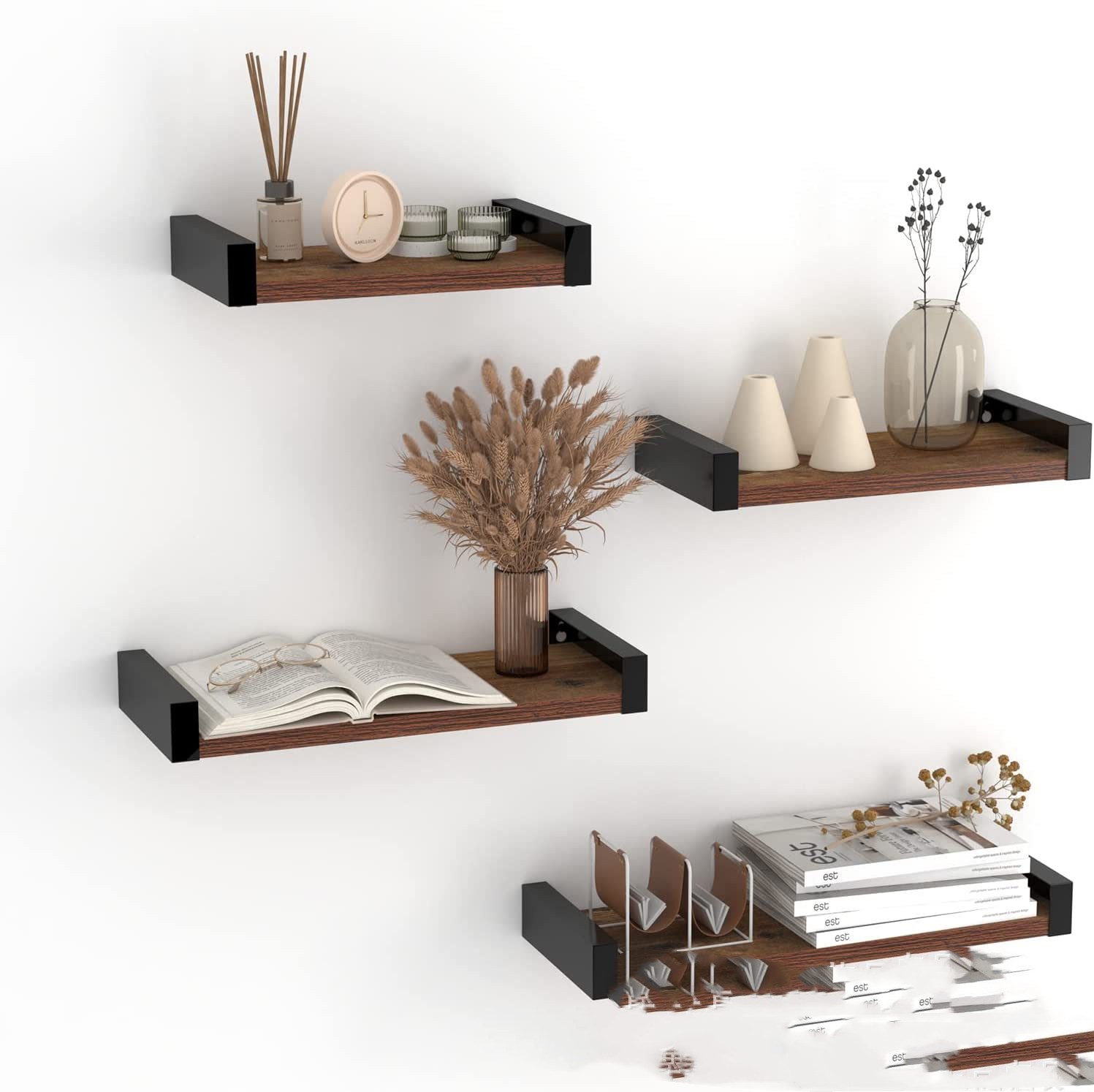 Wall-mounted Multi-purpose Storage Rack Wooden Word - CJdropshipping
