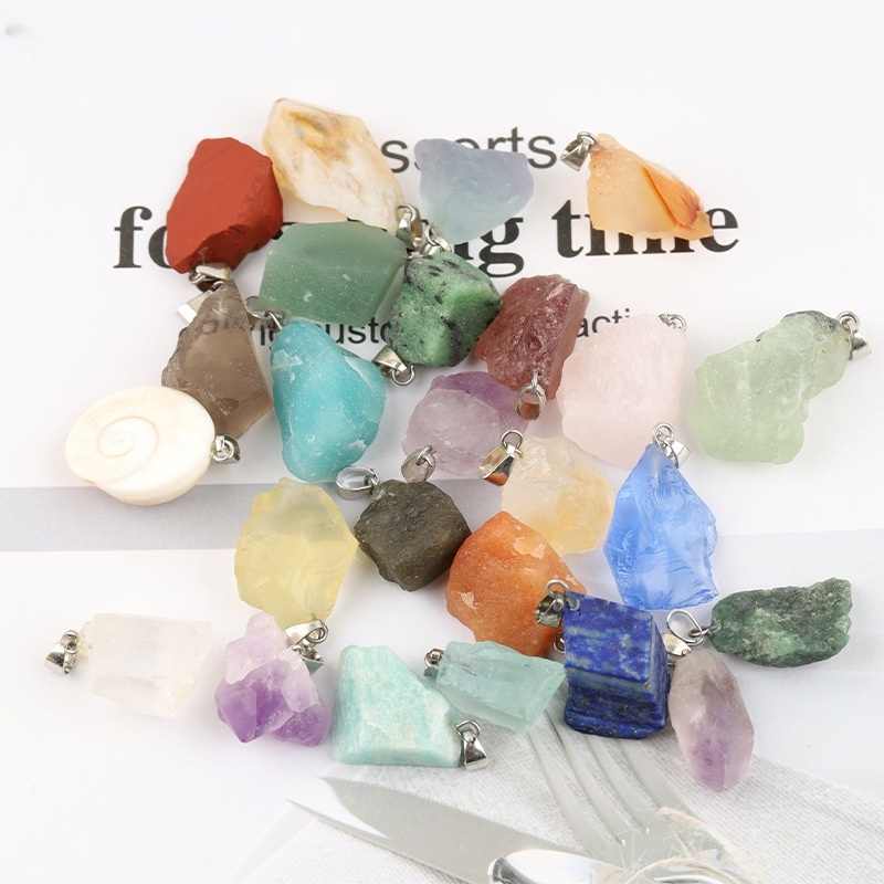 Natural Rainbow Color Crystal Stone Pendant - CJdropshipping