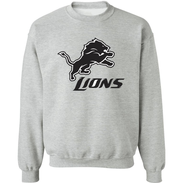 Detroit Lions Crew Neck Pullover Sweater - CJdropshipping