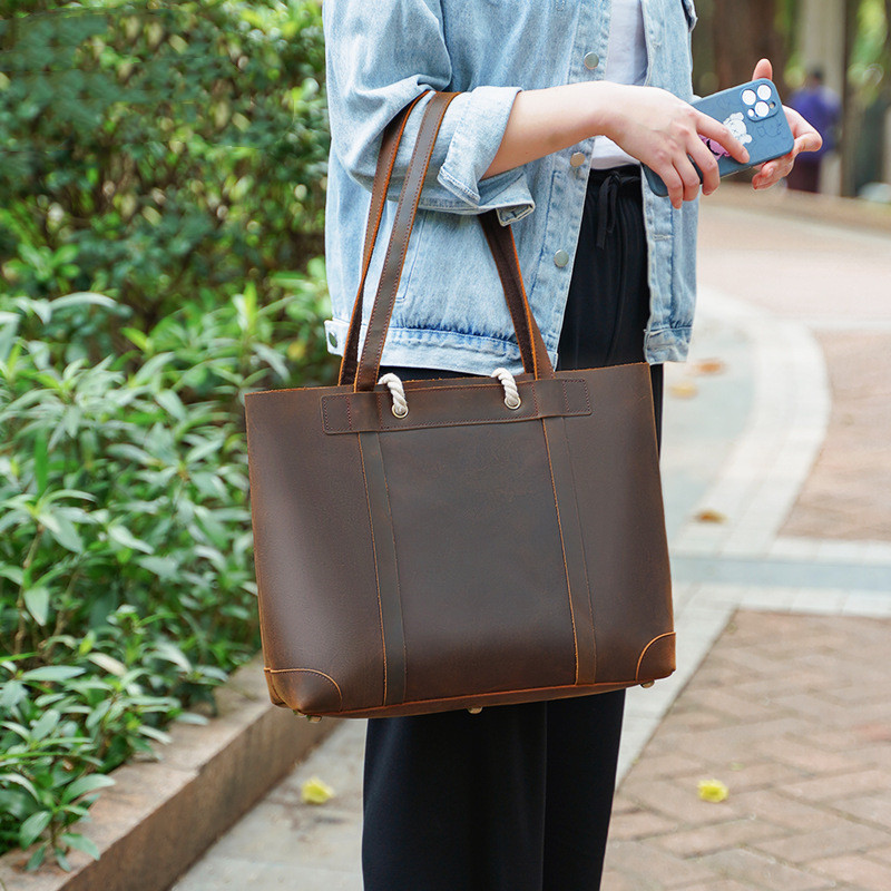 Women's Fashion Retro Top Layer Leather Handbag - CJdropshipping