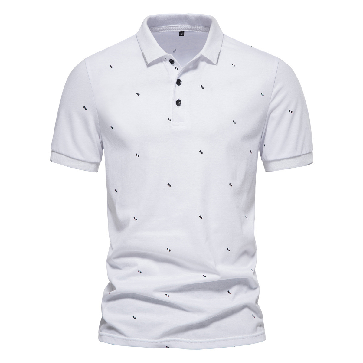 Men's Lapel Short Sleeve T-shirt Printed Casual - CJdropshipping