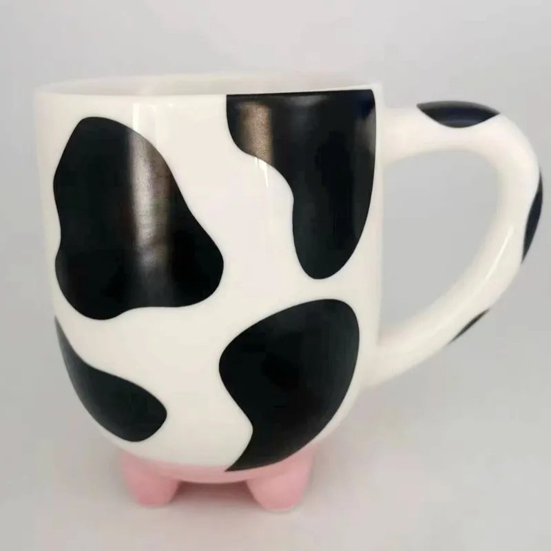 Creative Cute Cow Cartoon Ceramic Cup Cjdropshipping