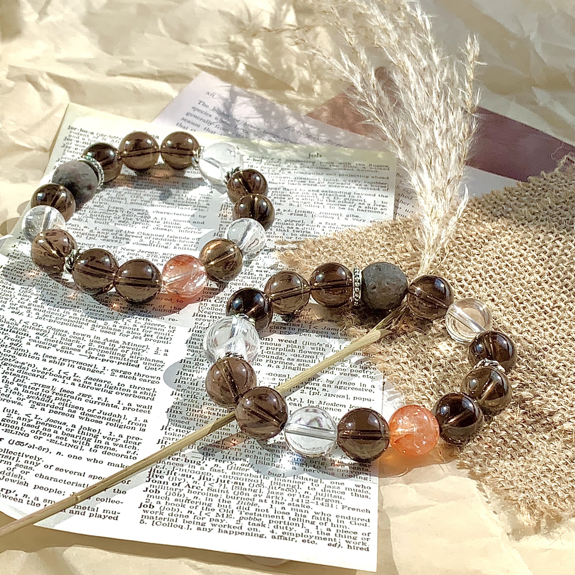 Natural Crystal Bracelet DIY Original Niche Design CJdropshipping